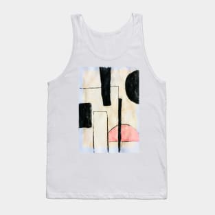 Geometric abstract art pastel neutral colours Tank Top